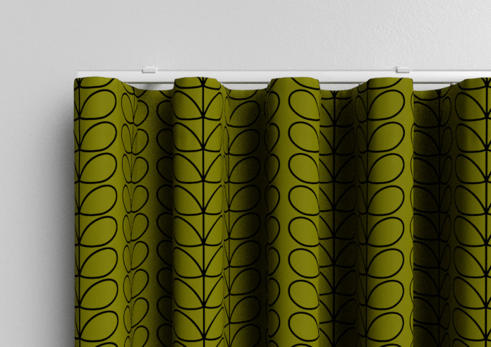 Orla Kiely Linear Stem, Olive & Black - Made to Measure Curtains - Image 13